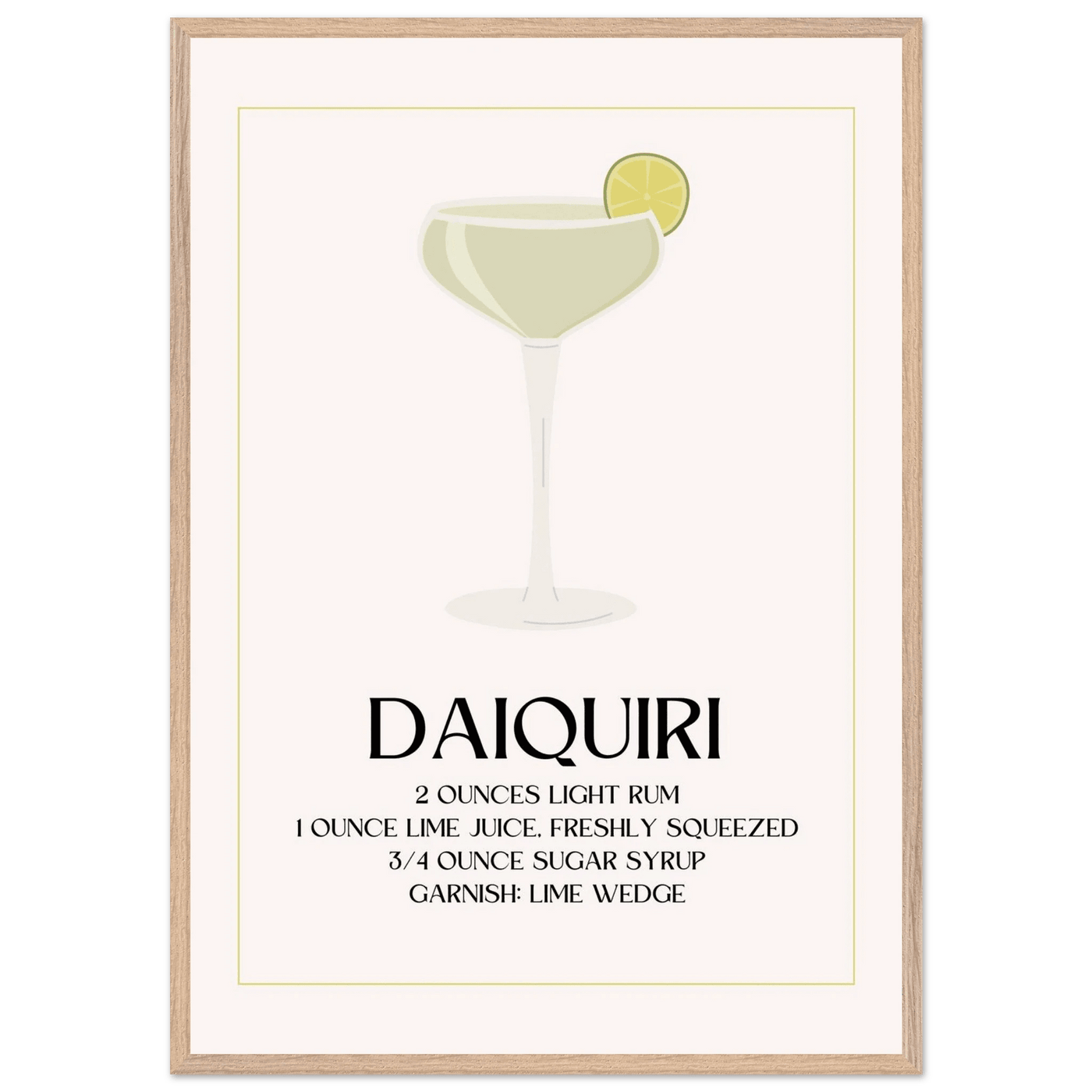 Classic Daiquiri Cocktail Recipe - Vibrantwalls
