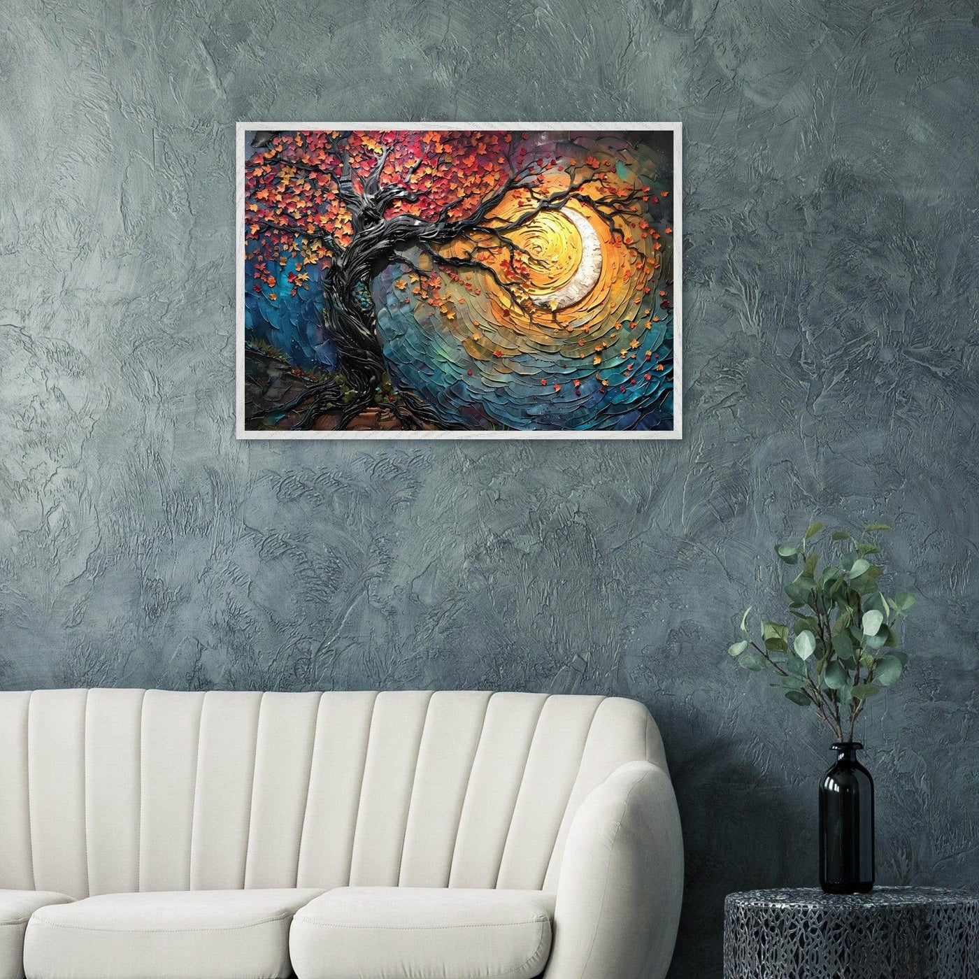 Impasto Style Autumn Tree of Life Poster - Vibrantwalls