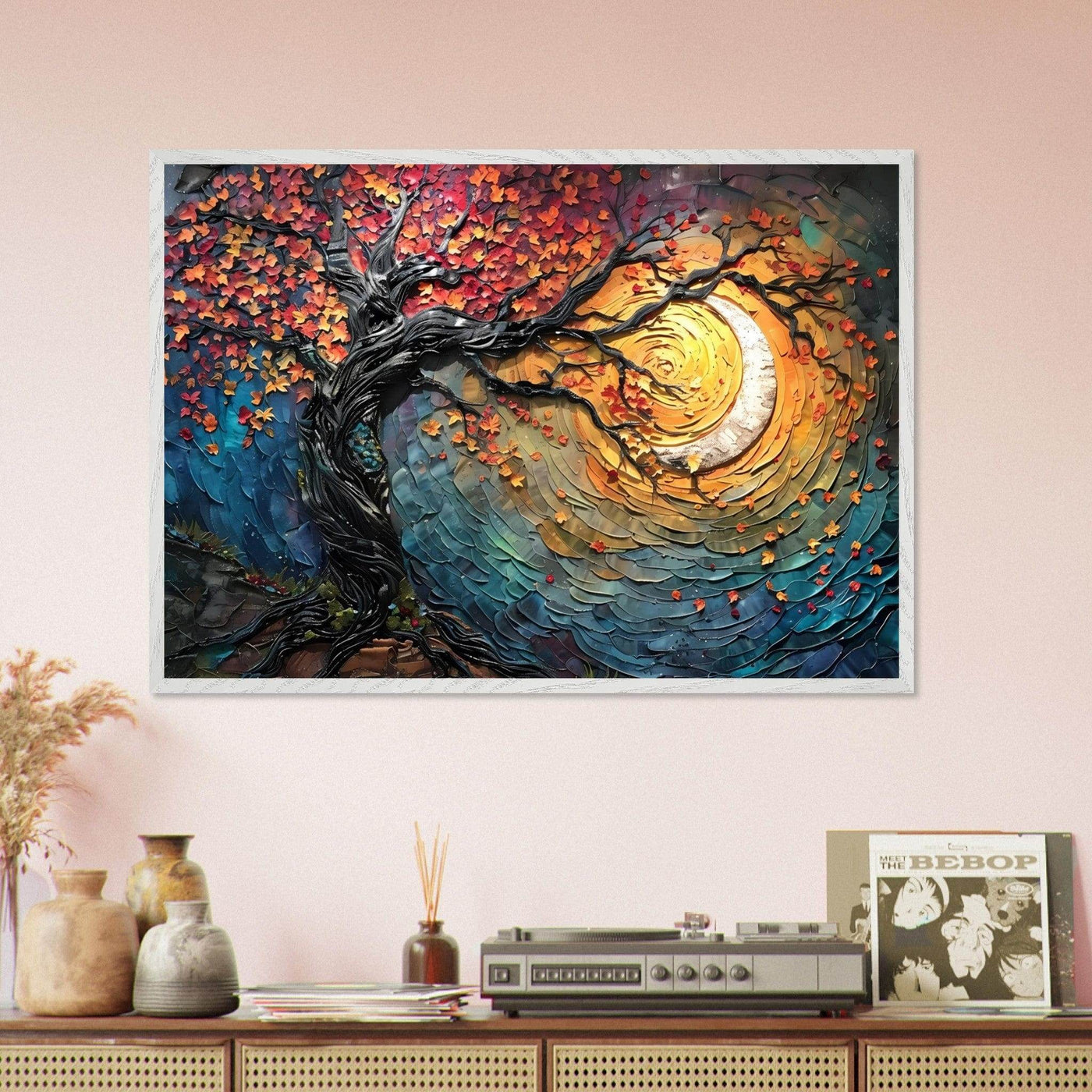 Impasto Style Autumn Tree of Life Poster - Vibrantwalls