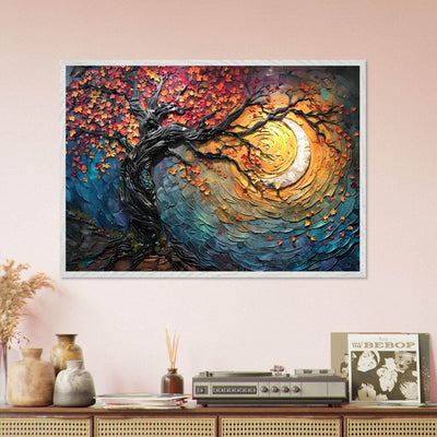 Impasto Style Autumn Tree of Life Poster - Vibrantwalls