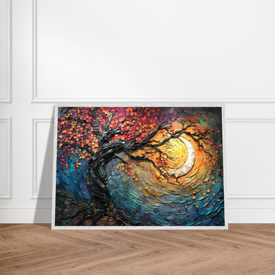 Impasto Style Autumn Tree of Life Poster - Vibrantwalls