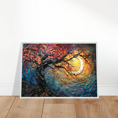 Impasto Style Autumn Tree of Life Poster - Vibrantwalls