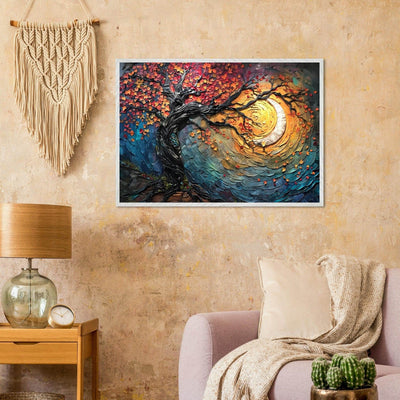Impasto Style Autumn Tree of Life Poster - Vibrantwalls