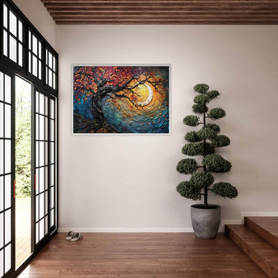 Impasto Style Autumn Tree of Life Poster - Vibrantwalls