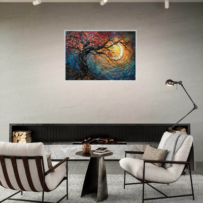 Impasto Style Autumn Tree of Life Poster - Vibrantwalls