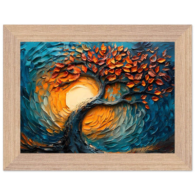 Palette Knife Tree of Life Framed - Vibrantwalls
