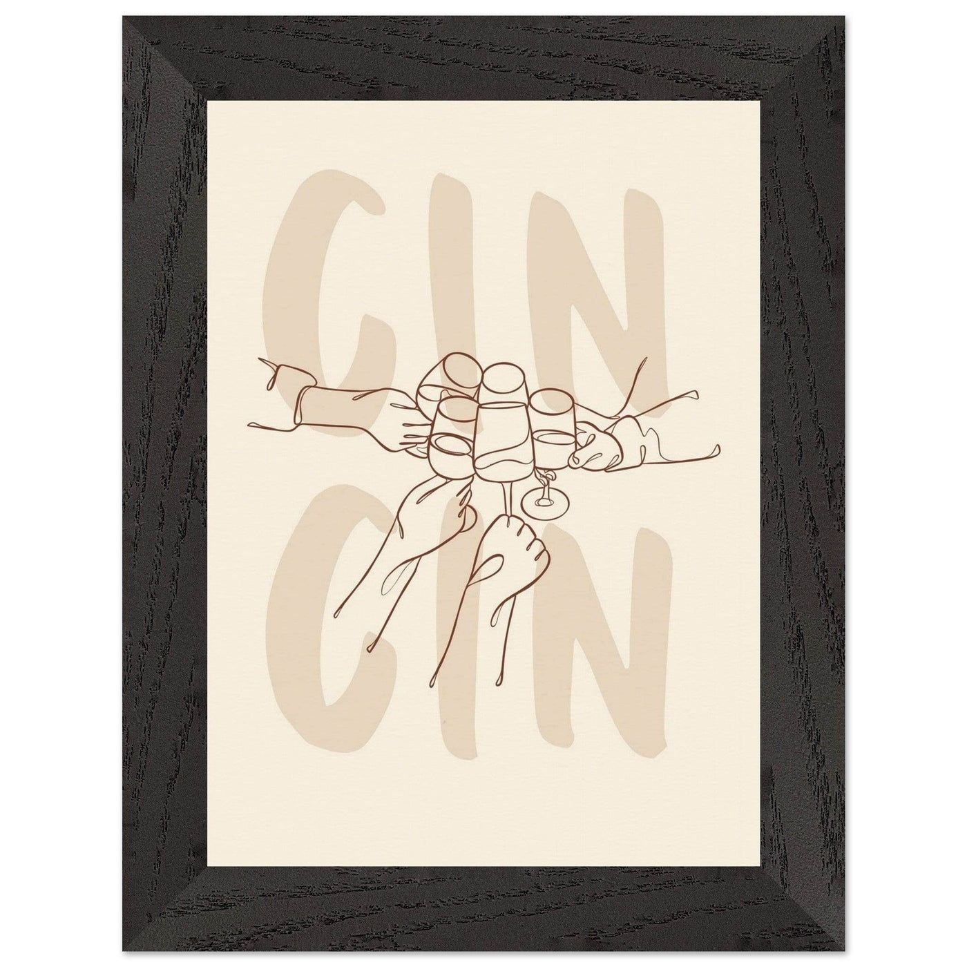 Framed Gin Quote Artwork for Gin Lovers - Perfect Decor for Home or Bar - Vibrantwalls