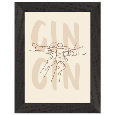 Framed Gin Quote Artwork for Gin Lovers - Perfect Decor for Home or Bar - Vibrantwalls
