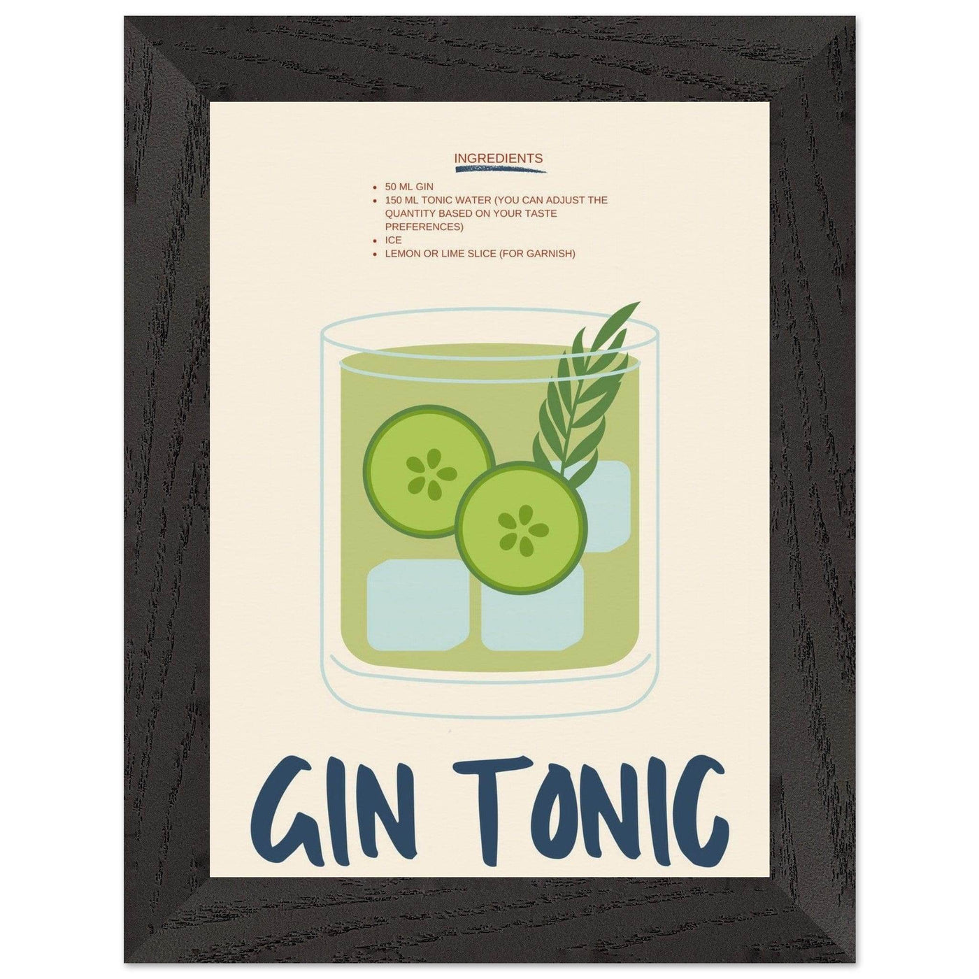 Gin & Tonic - Vibrantwalls