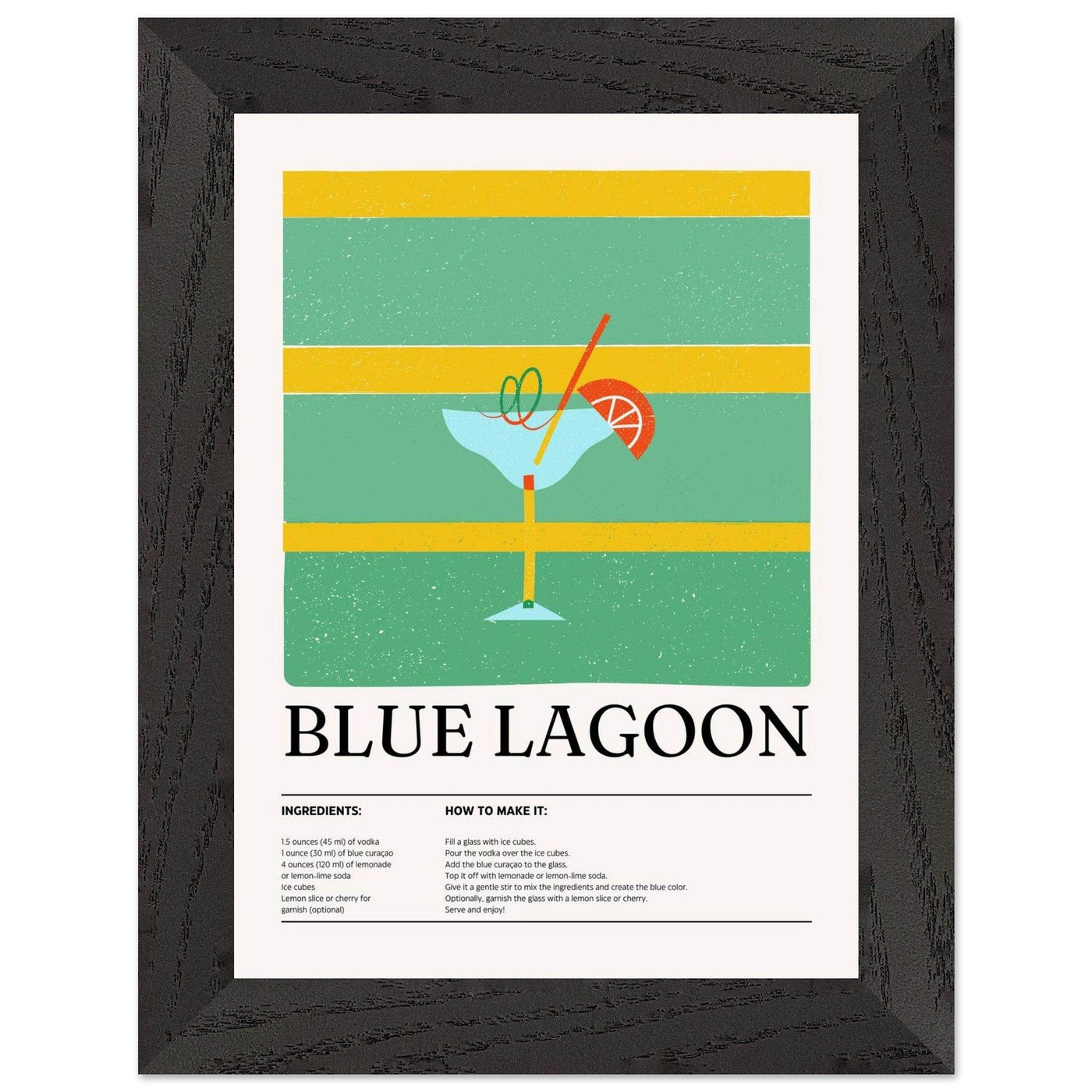 Blue Lagoon Cocktail Recipe - Vibrantwalls