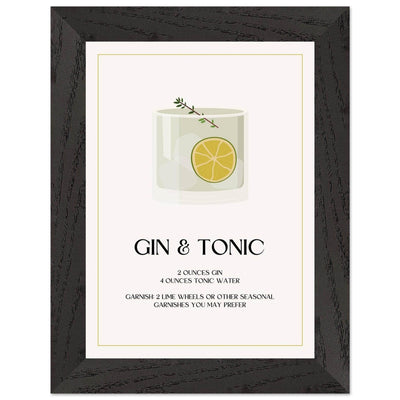 Chic Gin & Tonic Recipe - Vibrantwalls