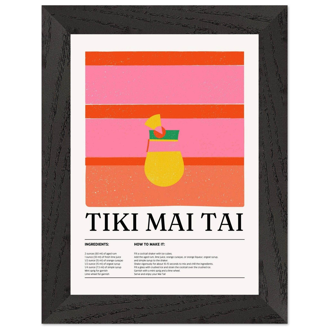 Vibrant Tiki Mai Tai Cocktail Recipe - Vibrantwalls