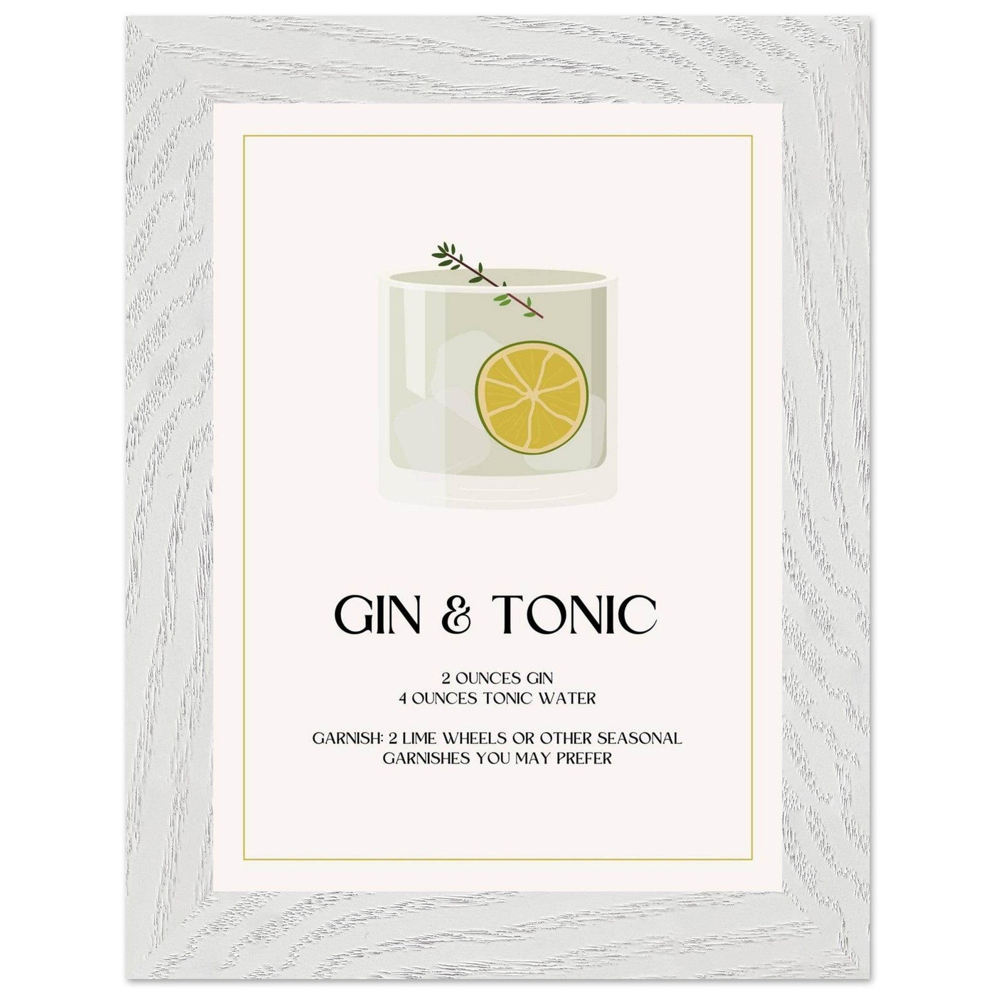 Chic Gin & Tonic Recipe - Vibrantwalls