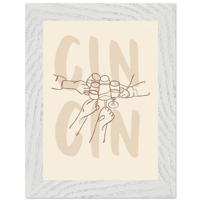 Framed Gin Quote Artwork for Gin Lovers - Perfect Decor for Home or Bar - Vibrantwalls