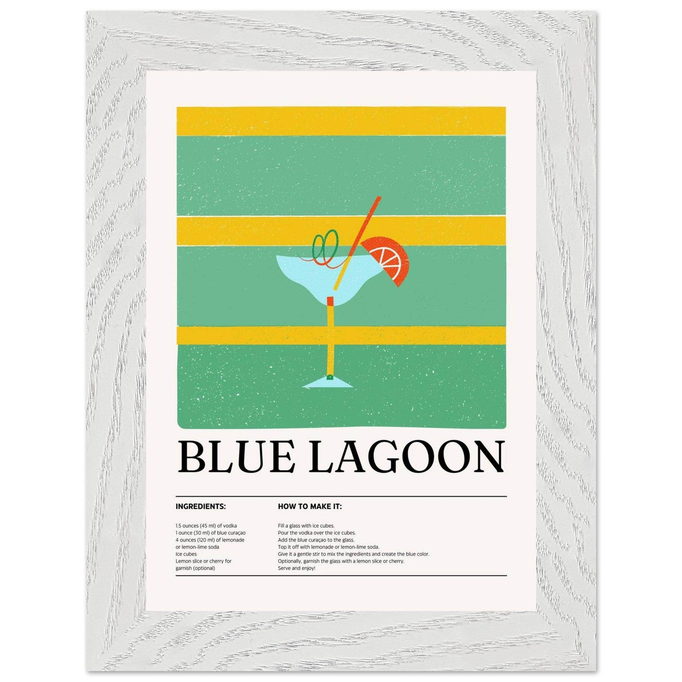 Blue Lagoon Cocktail Recipe - Vibrantwalls