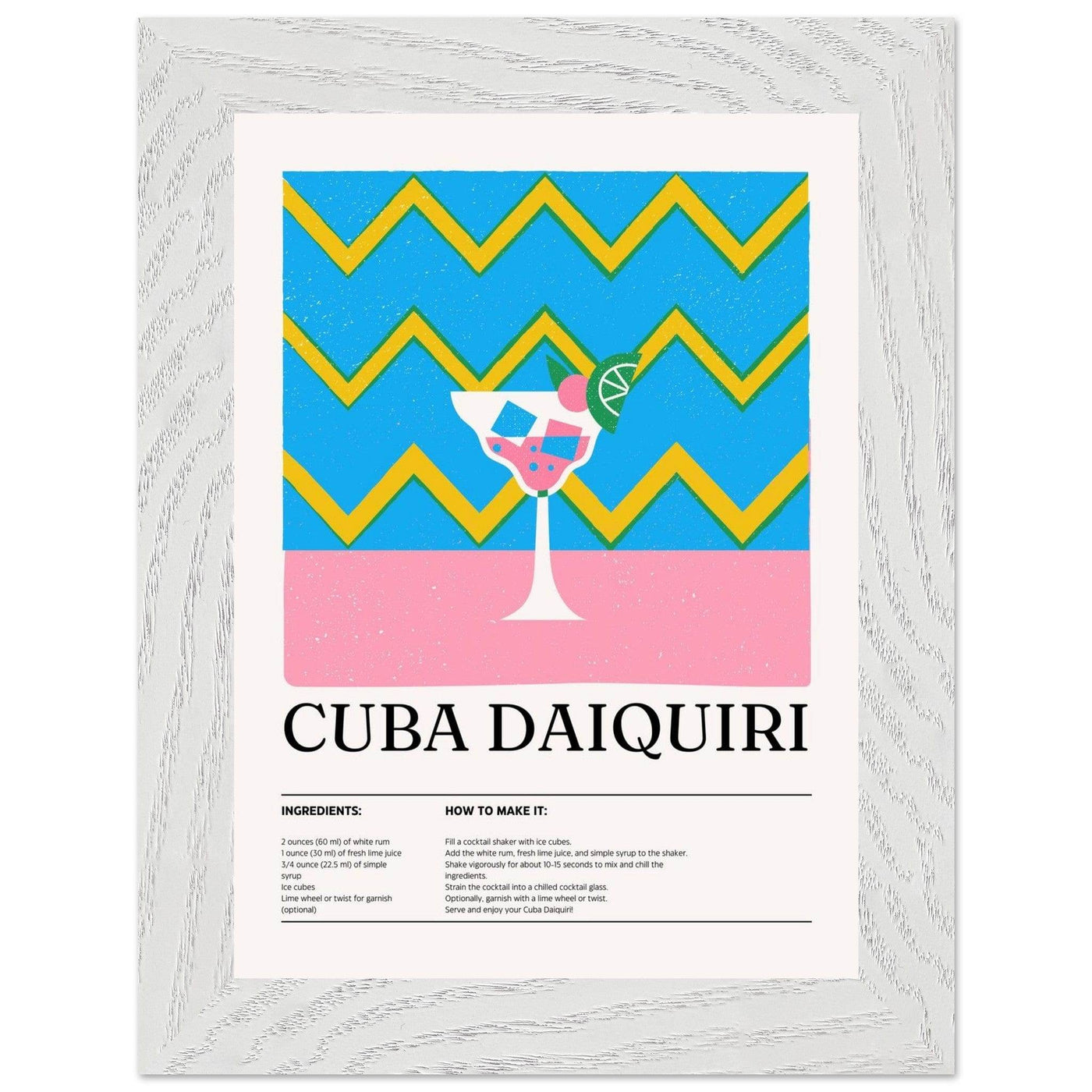 Cuba Daiquiri Cocktail Recipe - Vibrantwalls