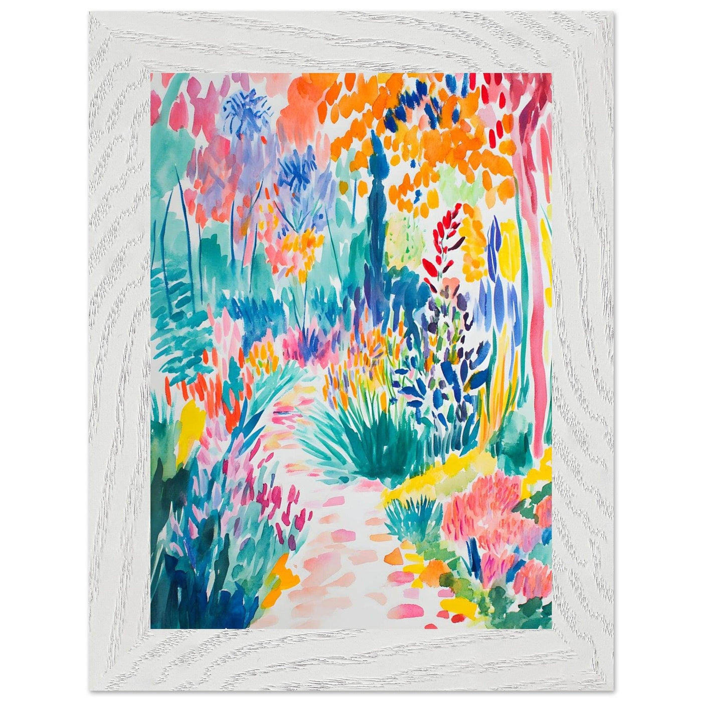 Vibrant Matisse Style Abstract Garden - Vibrantwalls