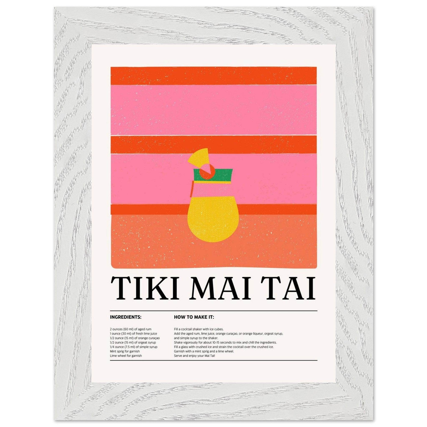 Vibrant Tiki Mai Tai Cocktail Recipe - Vibrantwalls