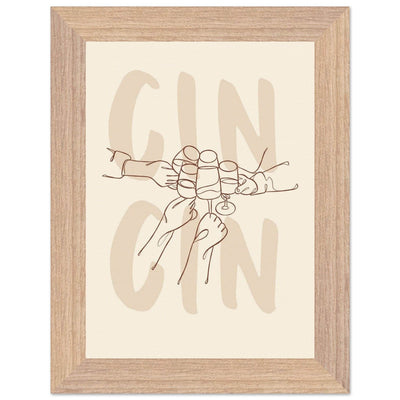 Framed Gin Quote Artwork for Gin Lovers - Perfect Decor for Home or Bar - Vibrantwalls
