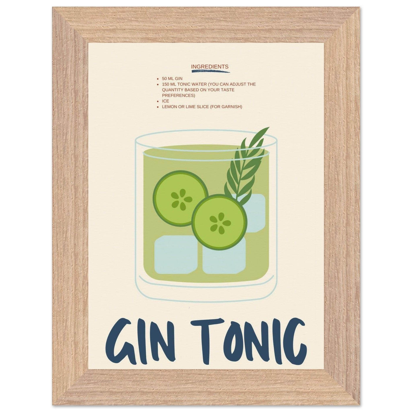 Gin & Tonic - Vibrantwalls