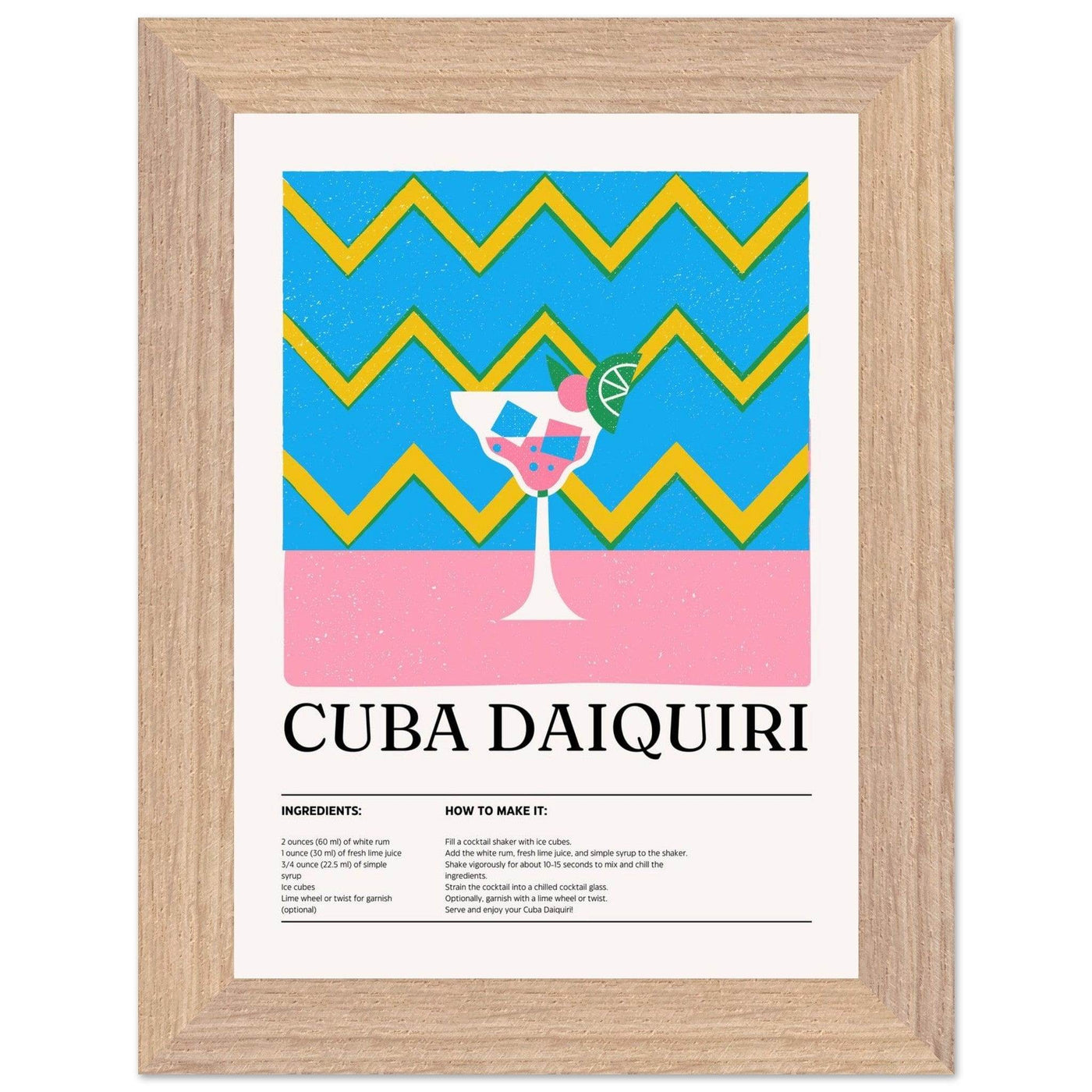 Cuba Daiquiri Cocktail Recipe - Vibrantwalls