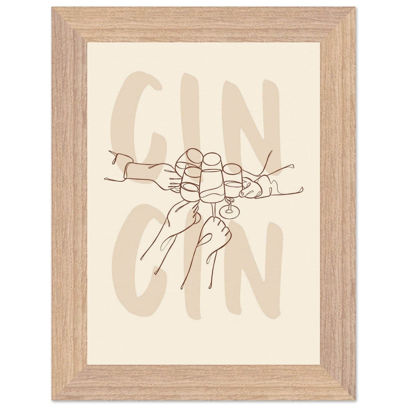 Framed Gin Quote Artwork for Gin Lovers - Perfect Decor for Home or Bar - Vibrantwalls