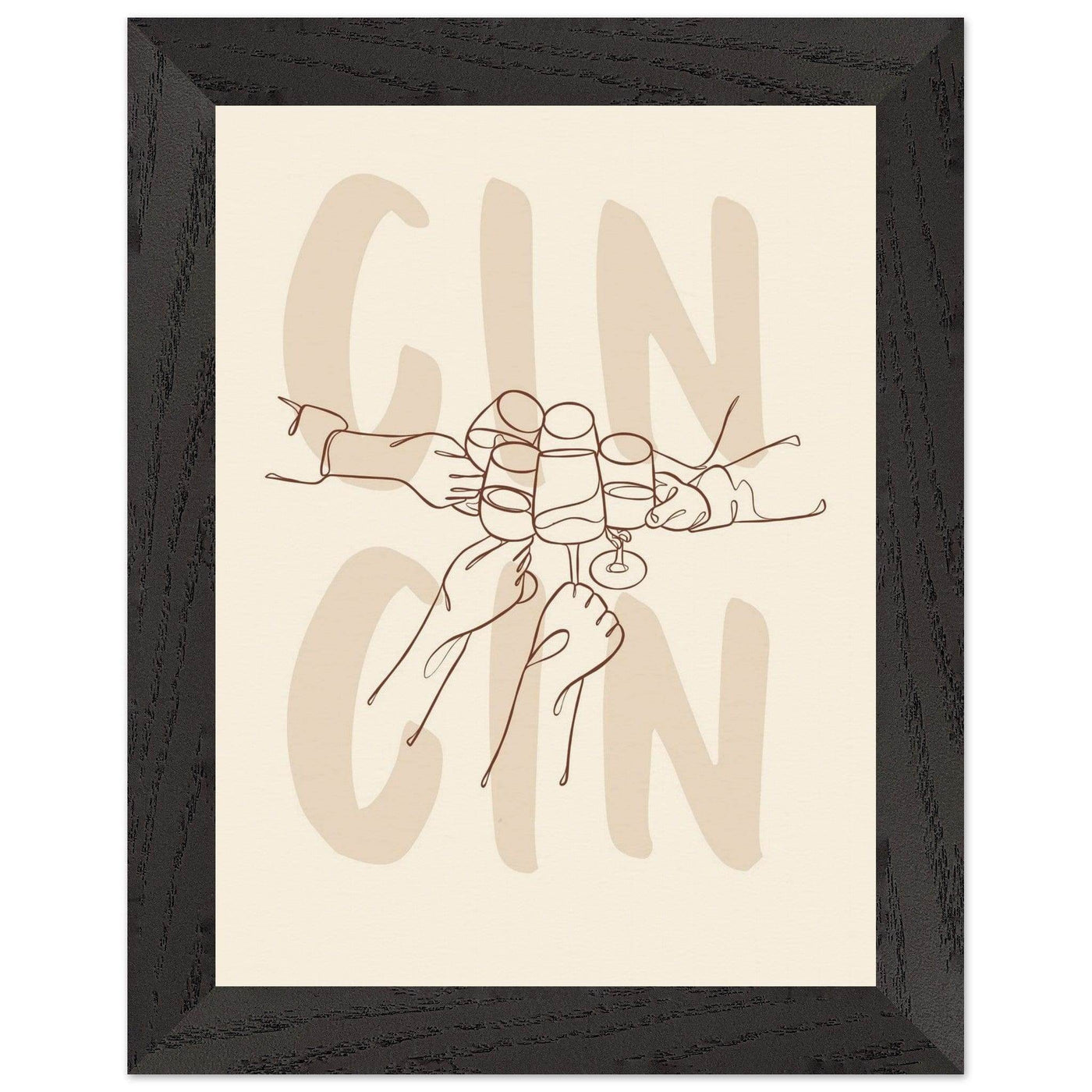 Framed Gin Quote Artwork for Gin Lovers - Perfect Decor for Home or Bar - Vibrantwalls