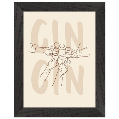 Framed Gin Quote Artwork for Gin Lovers - Perfect Decor for Home or Bar - Vibrantwalls