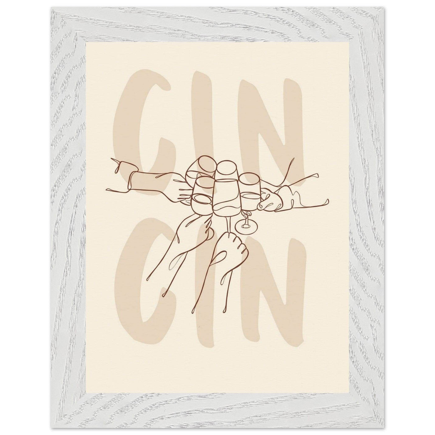 Framed Gin Quote Artwork for Gin Lovers - Perfect Decor for Home or Bar - Vibrantwalls