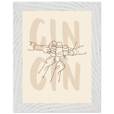 Framed Gin Quote Artwork for Gin Lovers - Perfect Decor for Home or Bar - Vibrantwalls