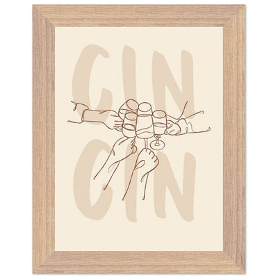 Framed Gin Quote Artwork for Gin Lovers - Perfect Decor for Home or Bar - Vibrantwalls