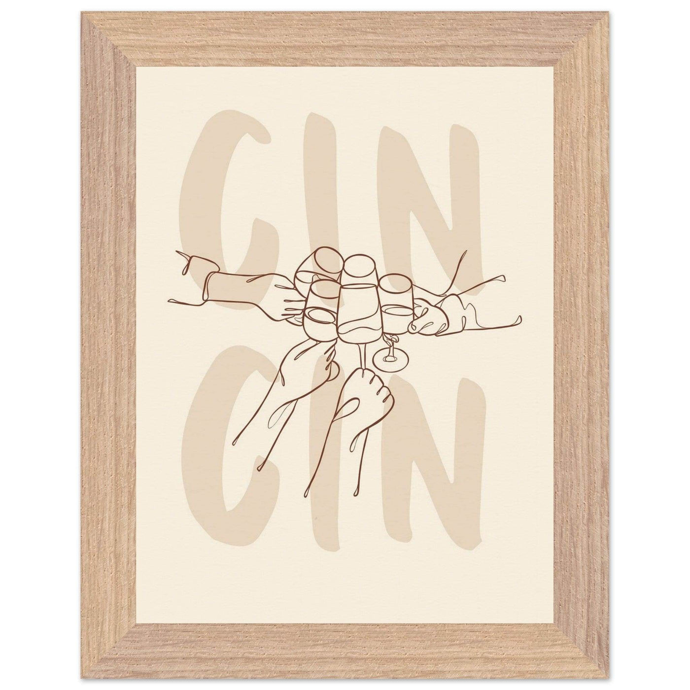 Framed Gin Quote Artwork for Gin Lovers - Perfect Decor for Home or Bar - Vibrantwalls