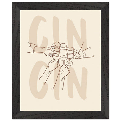Framed Gin Quote Artwork for Gin Lovers - Perfect Decor for Home or Bar - Vibrantwalls