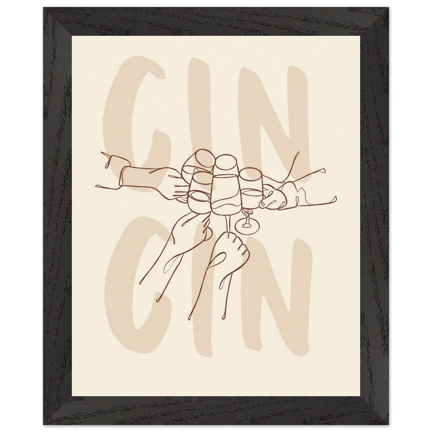 Framed Gin Quote Artwork for Gin Lovers - Perfect Decor for Home or Bar - Vibrantwalls