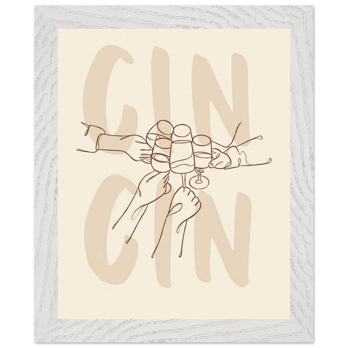 Framed Gin Quote Artwork for Gin Lovers - Perfect Decor for Home or Bar - Vibrantwalls
