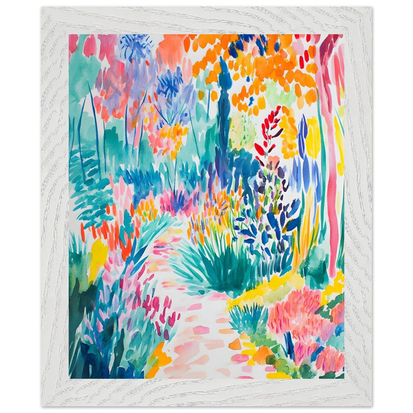 Vibrant Matisse Style Abstract Garden - Vibrantwalls