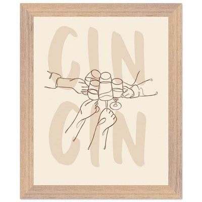 Framed Gin Quote Artwork for Gin Lovers - Perfect Decor for Home or Bar - Vibrantwalls