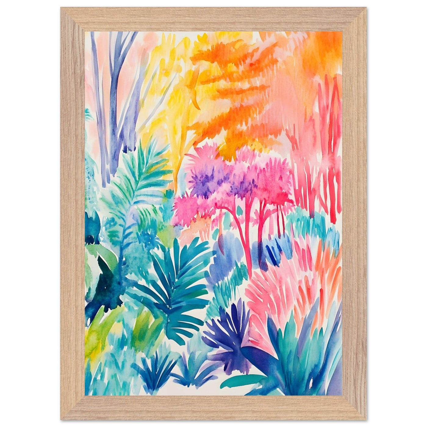 Vibrant Abstract Botanical Matisse Style - Vibrantwalls