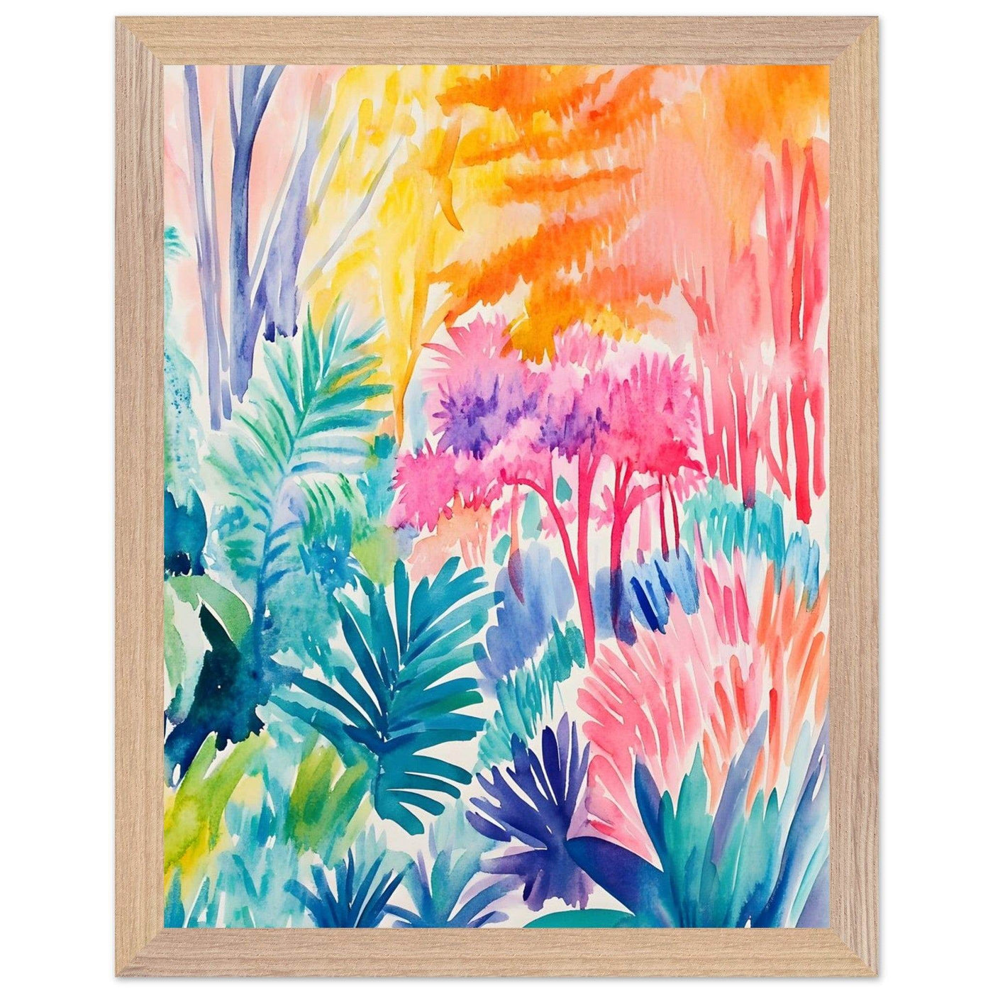 Vibrant Abstract Botanical Matisse Style - Vibrantwalls
