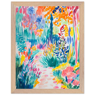 Vibrant Matisse Style Abstract Garden - Vibrantwalls