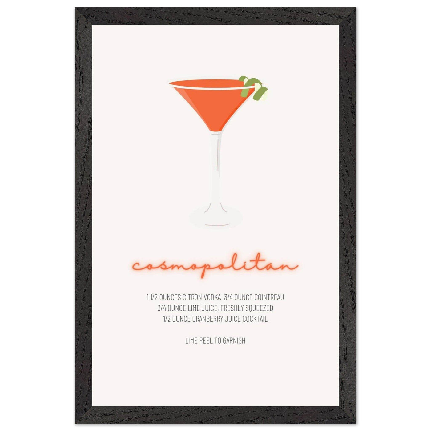 Cosmopolitan Cocktail Recipe Pink Vodka Cranberry Drink - Refreshing Cocktail Delight - Vibrantwalls