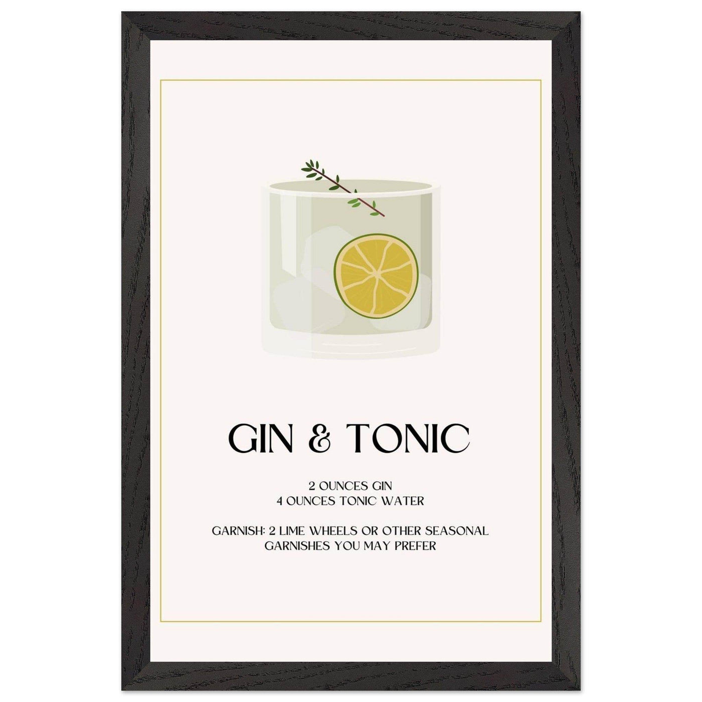 Chic Gin & Tonic Recipe - Vibrantwalls