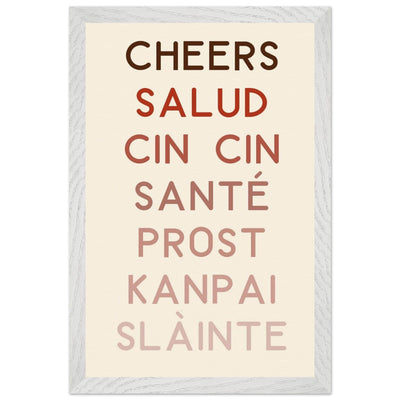 Cheers Poster | Multi-Language Toast - Vibrantwalls