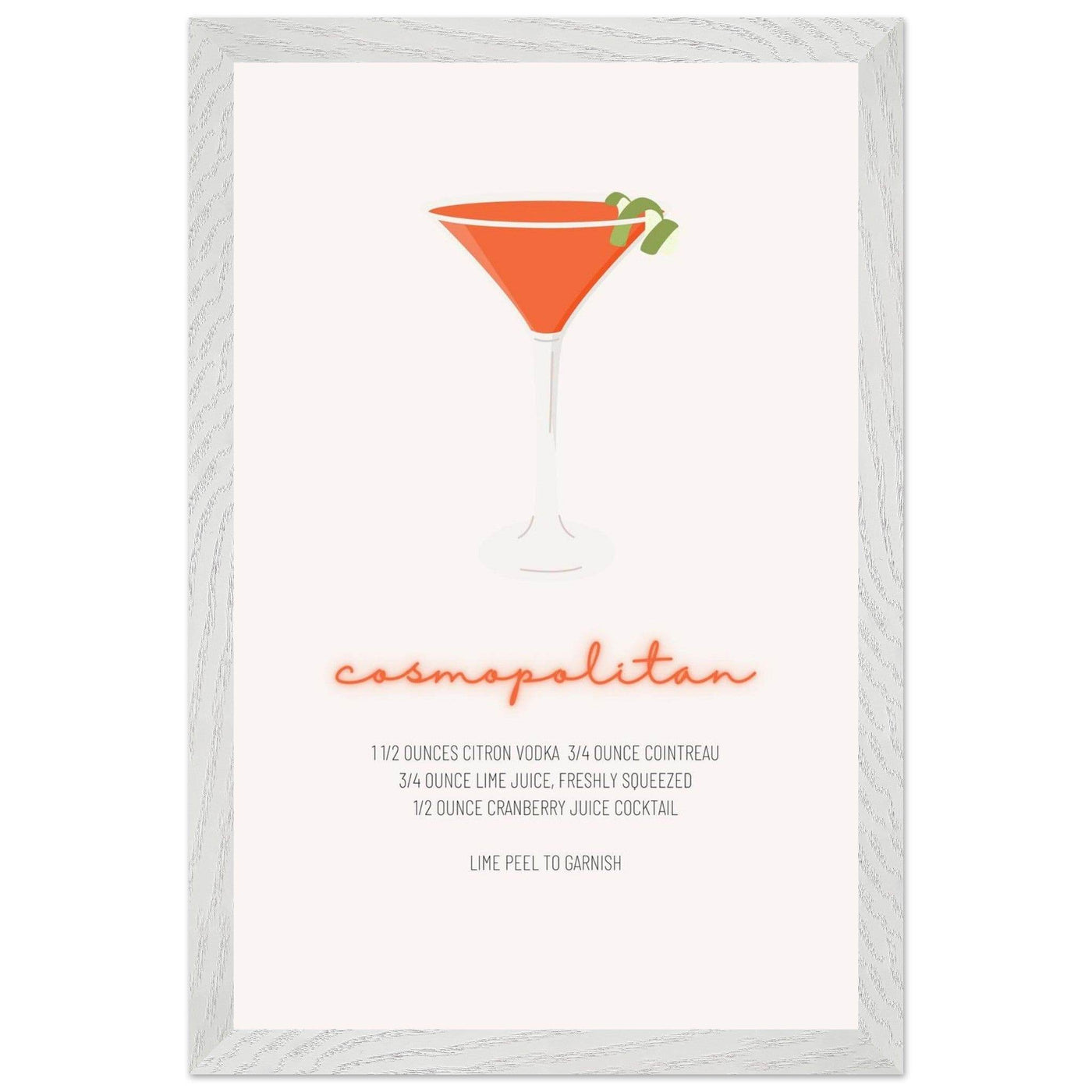 Cosmopolitan Cocktail Recipe Pink Vodka Cranberry Drink - Refreshing Cocktail Delight - Vibrantwalls