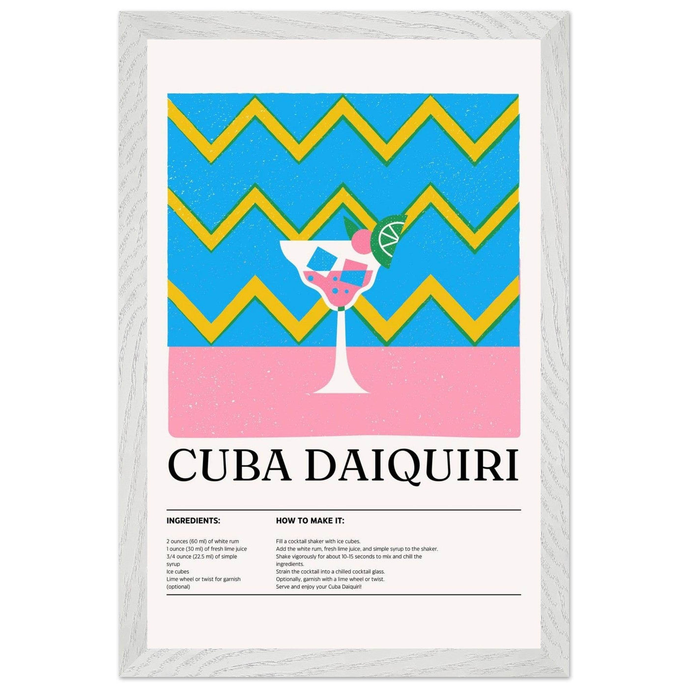 Cuba Daiquiri Cocktail Recipe - Vibrantwalls