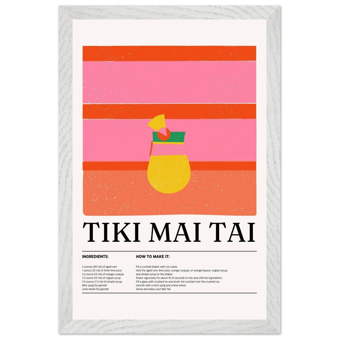 Vibrant Tiki Mai Tai Cocktail Recipe - Vibrantwalls