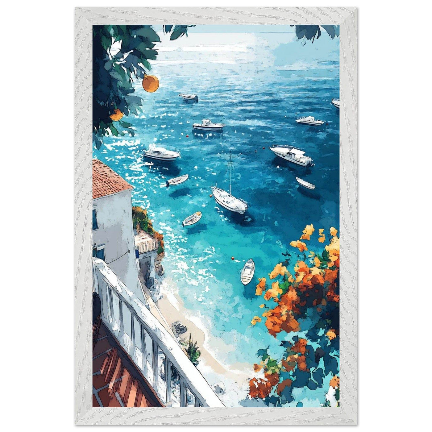 Vintage Italian Coastal View - Vibrantwalls