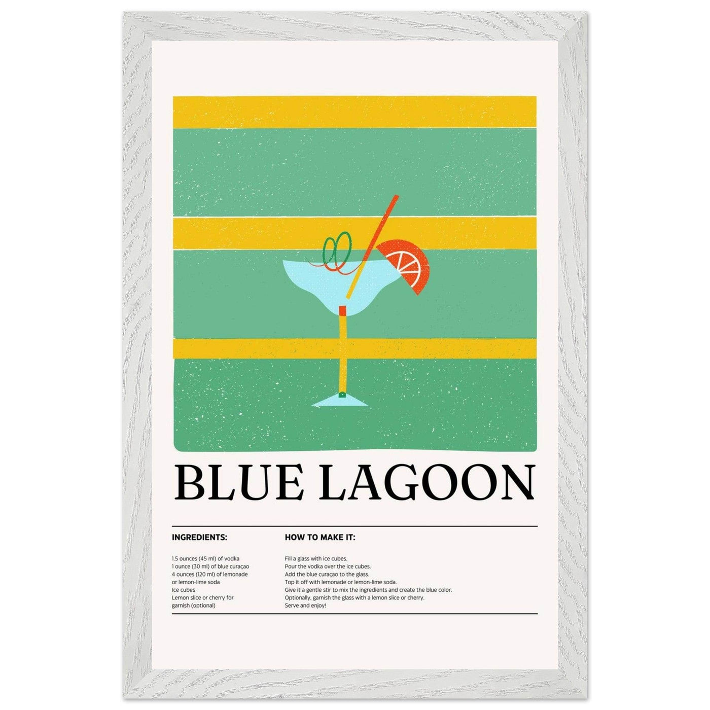 Blue Lagoon Cocktail Recipe - Vibrantwalls