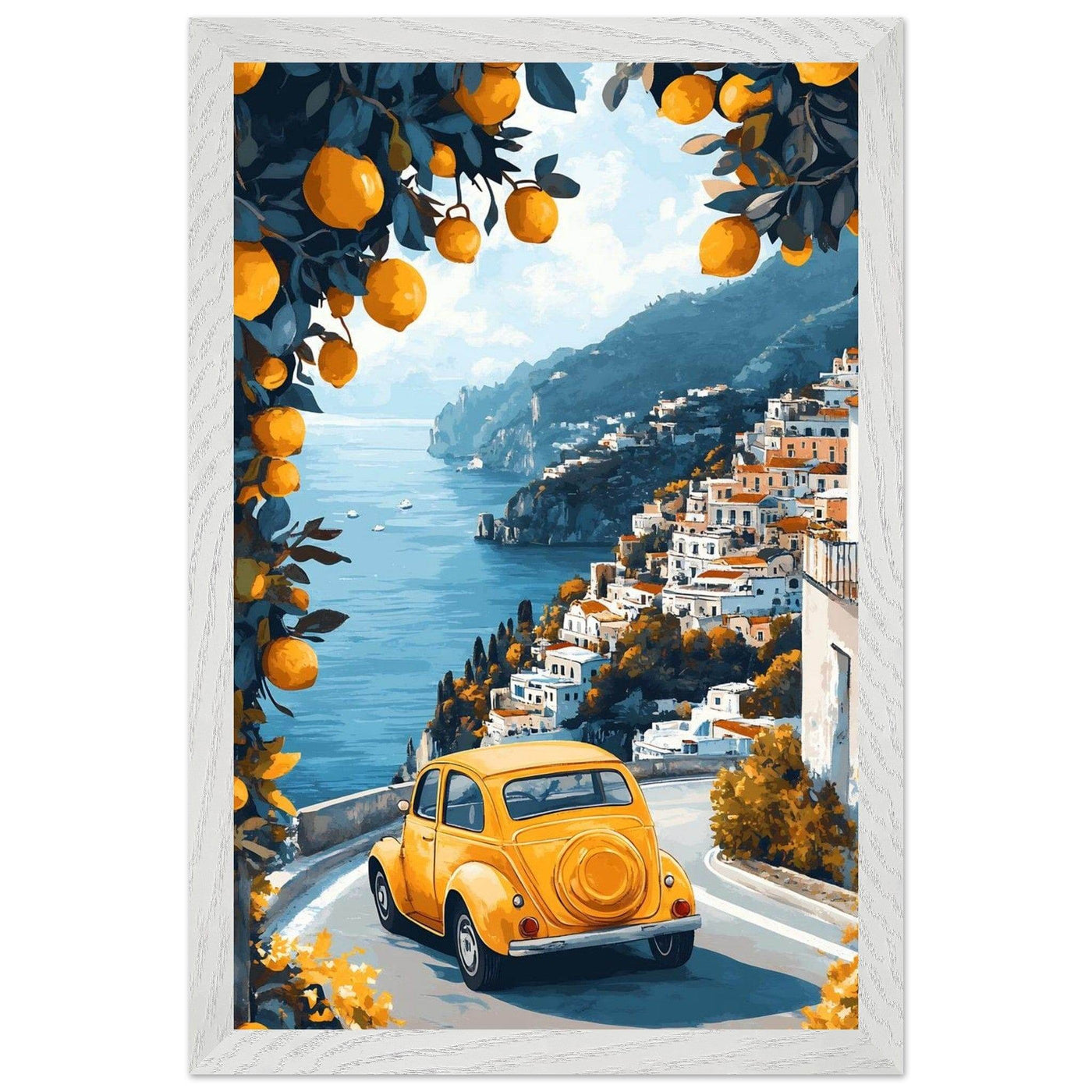 Vintage Italian Amalfi Coastal Drive Experience - Discover the Amalfi Lemon Grove - Vibrantwalls