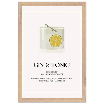 Chic Gin & Tonic Recipe - Vibrantwalls